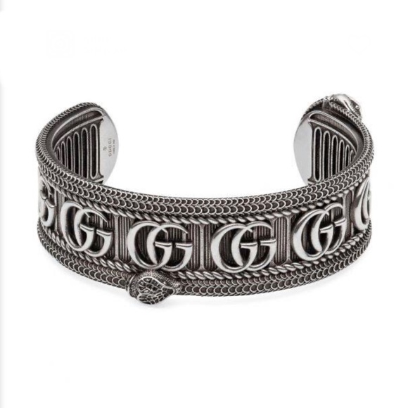 Gucci Jewelry - New Gucci GG Marmont Snake Cuff Bangle Bracelet